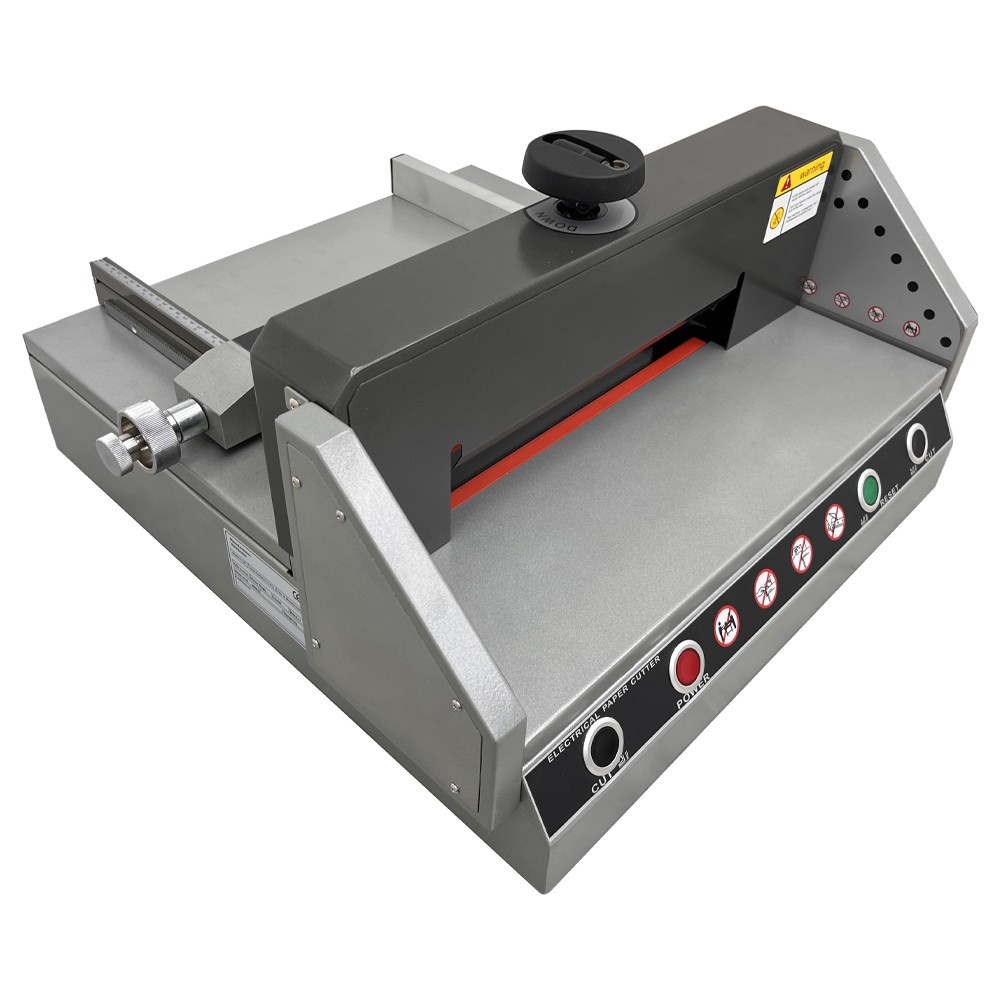 A4 Desktop Electric Paper Cutter Two Hands Cutting Operation Multiprotection