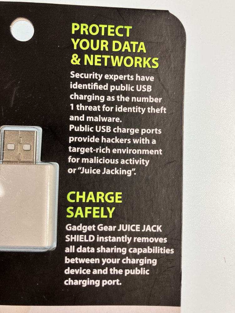 New Juice Jack Shield USB Data Blocker