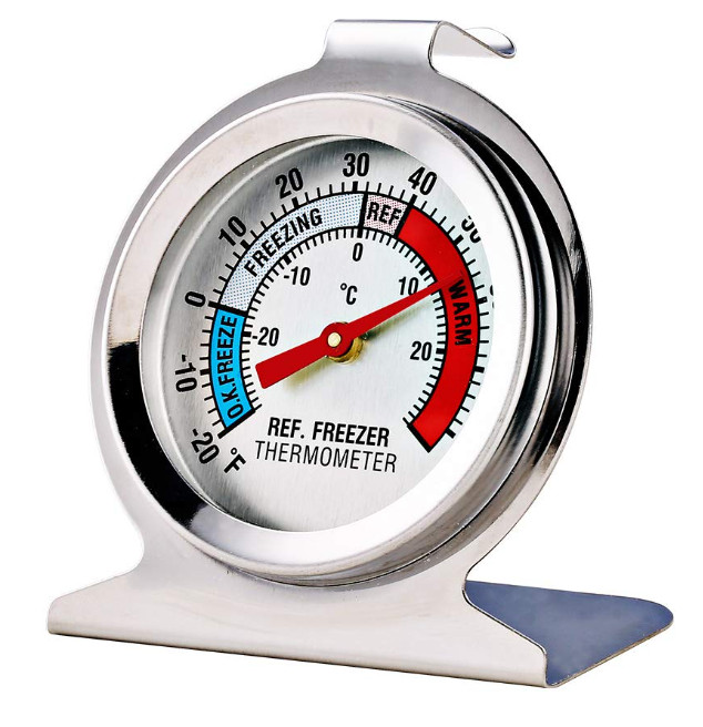 2 Pack Refrigerator Freezer Thermometer Large Dial Analog Thermometer