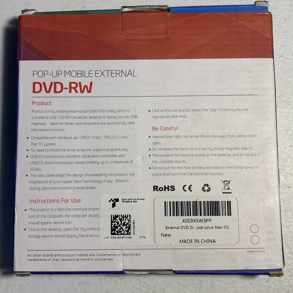 pop up mobile external dvd-rw
