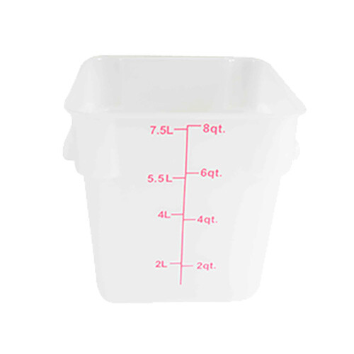 Thunder Group PLSFT008TL 8 Quart Translucent Square Food Storage Container