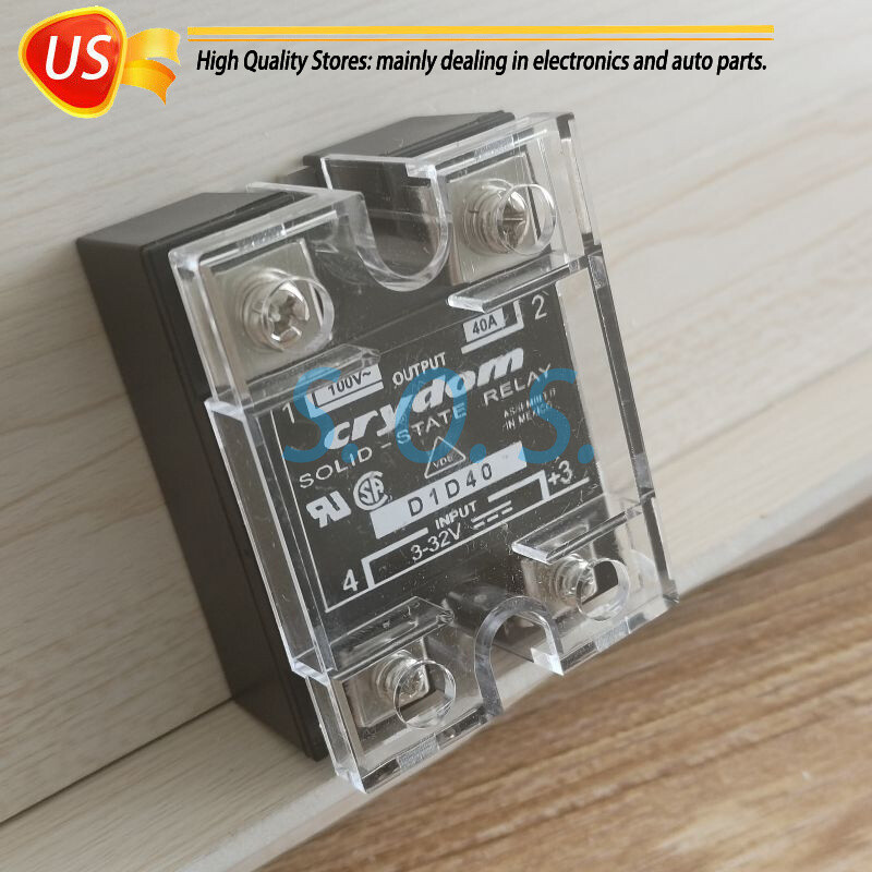 2 PACK For Crydom D1D40 Solid State Relay Module Supply 3-32V 40A Free Shipping