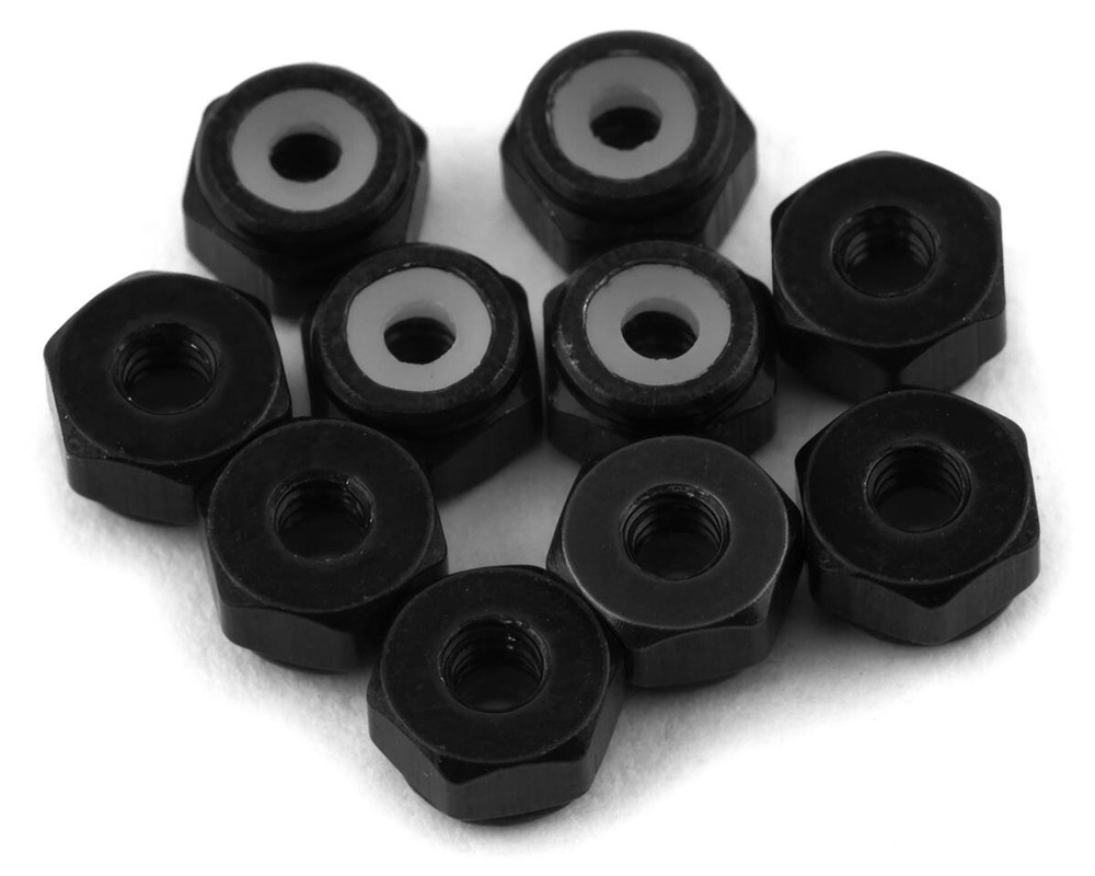 Yeah Racing 2mm Aluminum Lock Nut (Black)