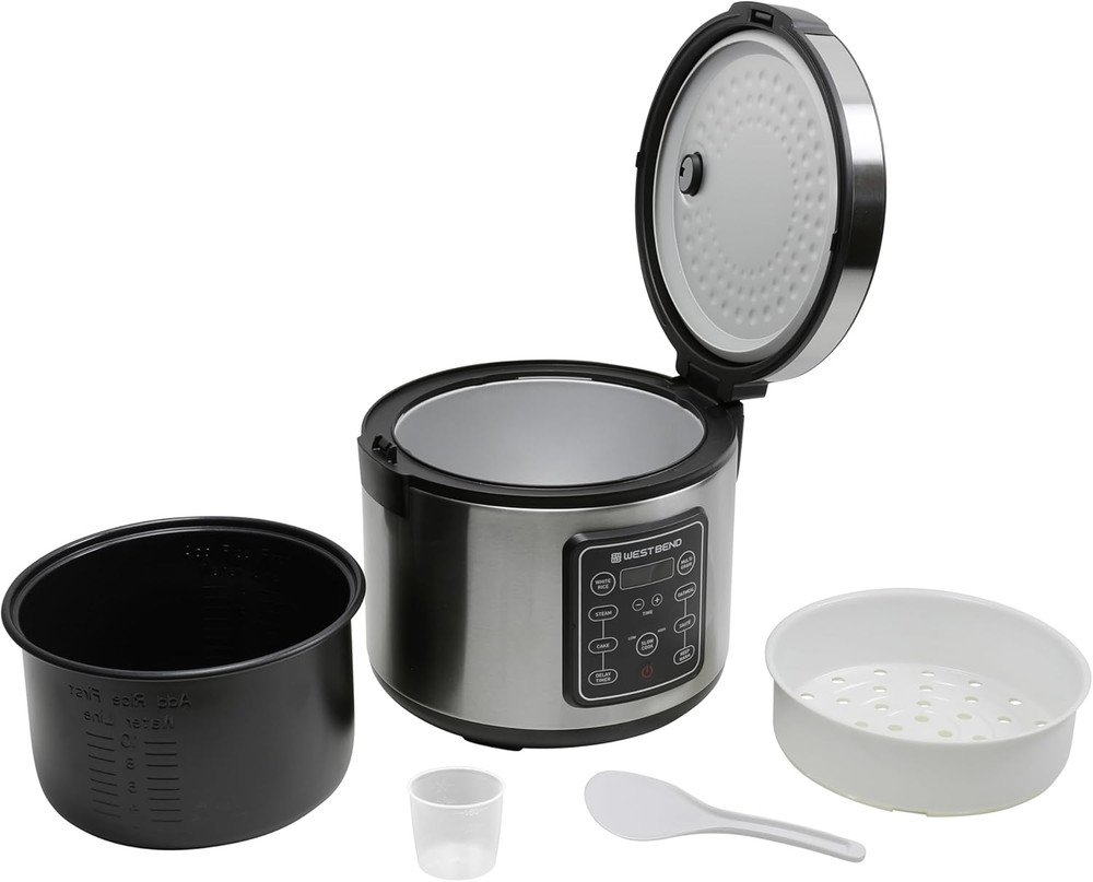 Rice & Grain Multi Cooker Programmable with 9 Preset Functions, Features Delay S