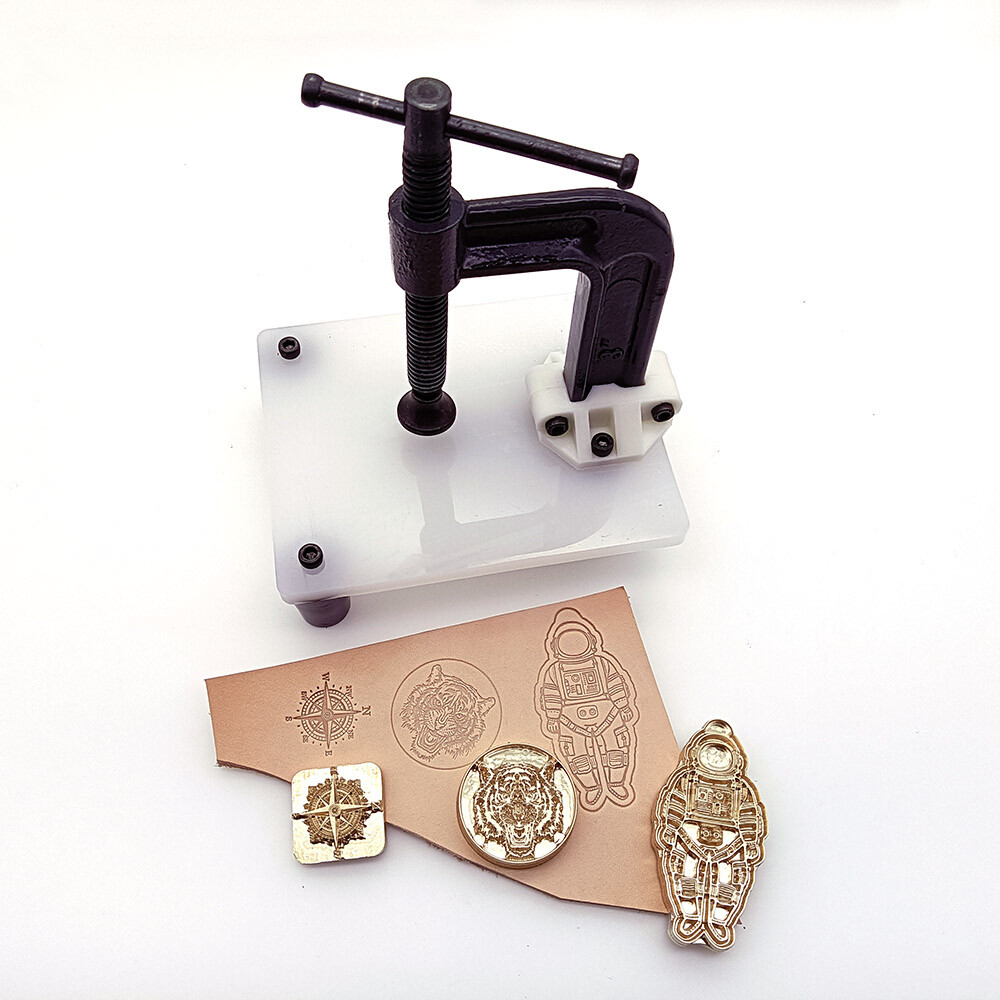 Custom made Solid Brass Stamp Leather Craft Woodwork Cake Stamping DIY Tools