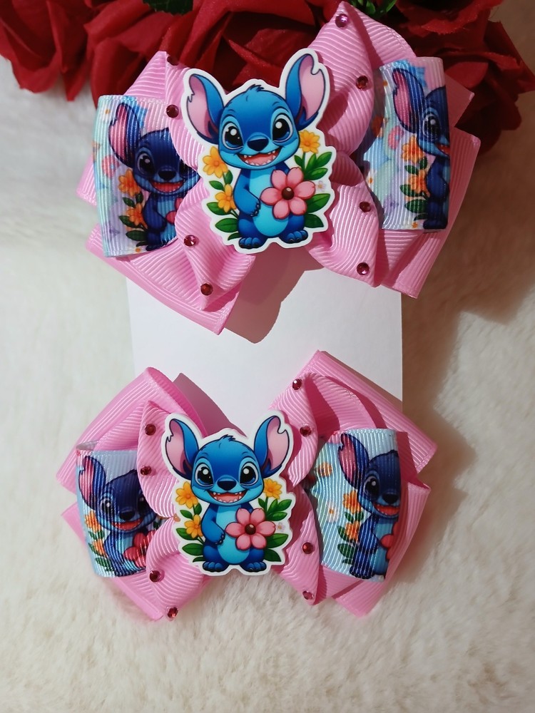Hair Bows Set Stitch
