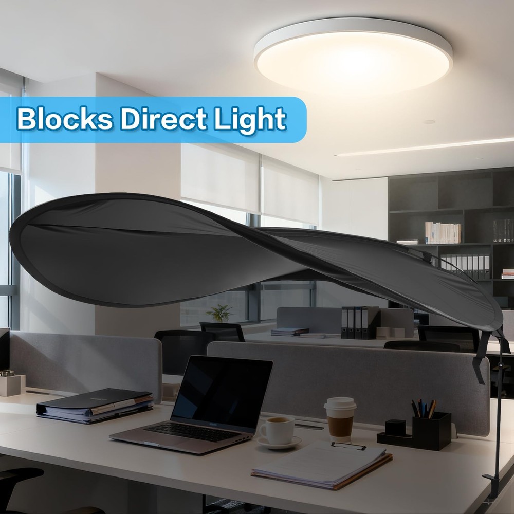 62''Adjustable Office Cubicle and Desk Shade, Cubicle Shade, Adjustable Worki...