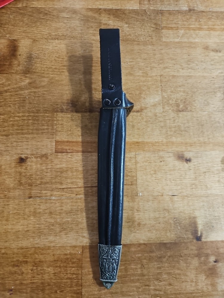 Linder Kris Dagger with leather sheath,