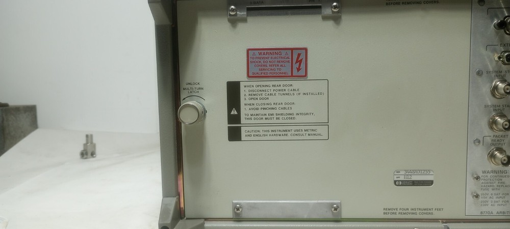 Mint Condition Hewlett Packard 8770A w/ OPT H12 Arbitrary Waveform Synthesizer