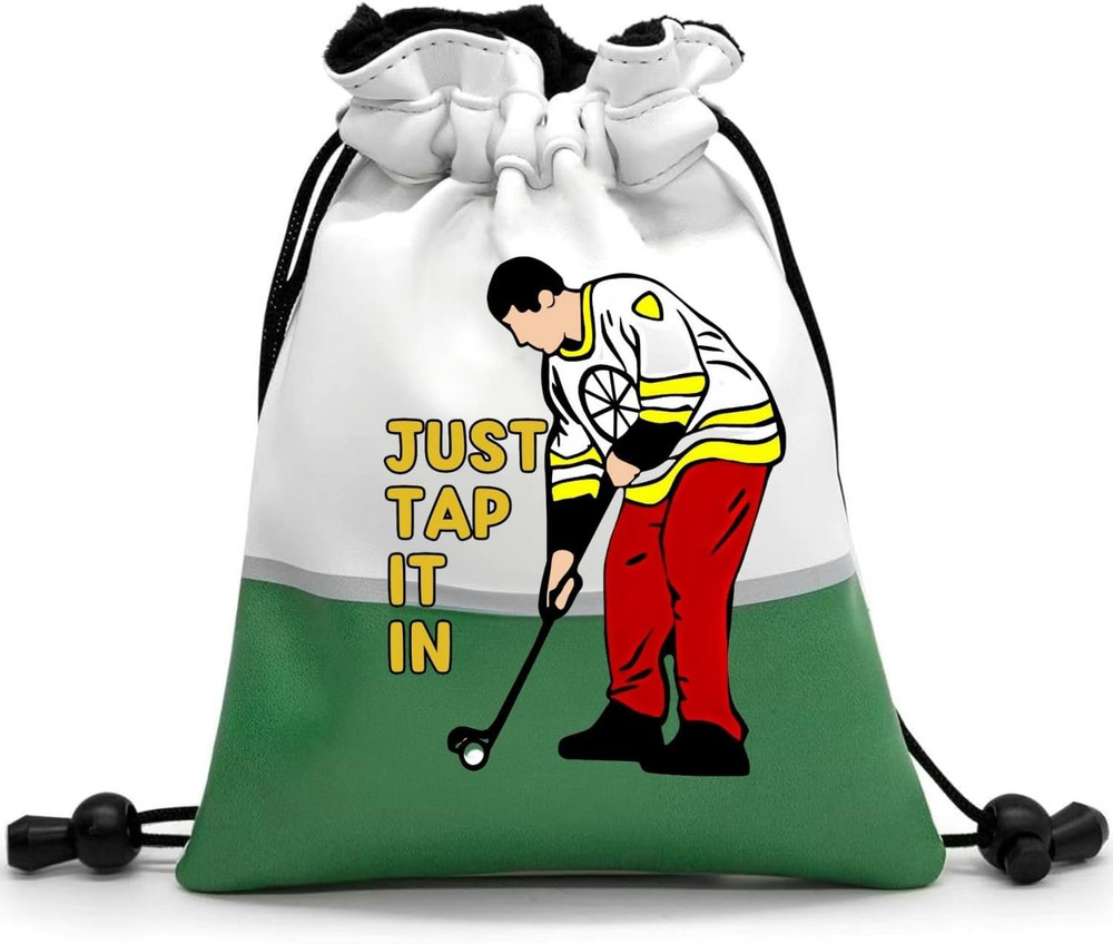Artpreti Funny Golf Valuables Pouch,Golf Pouch Bag with Drawstrings Golf Tee