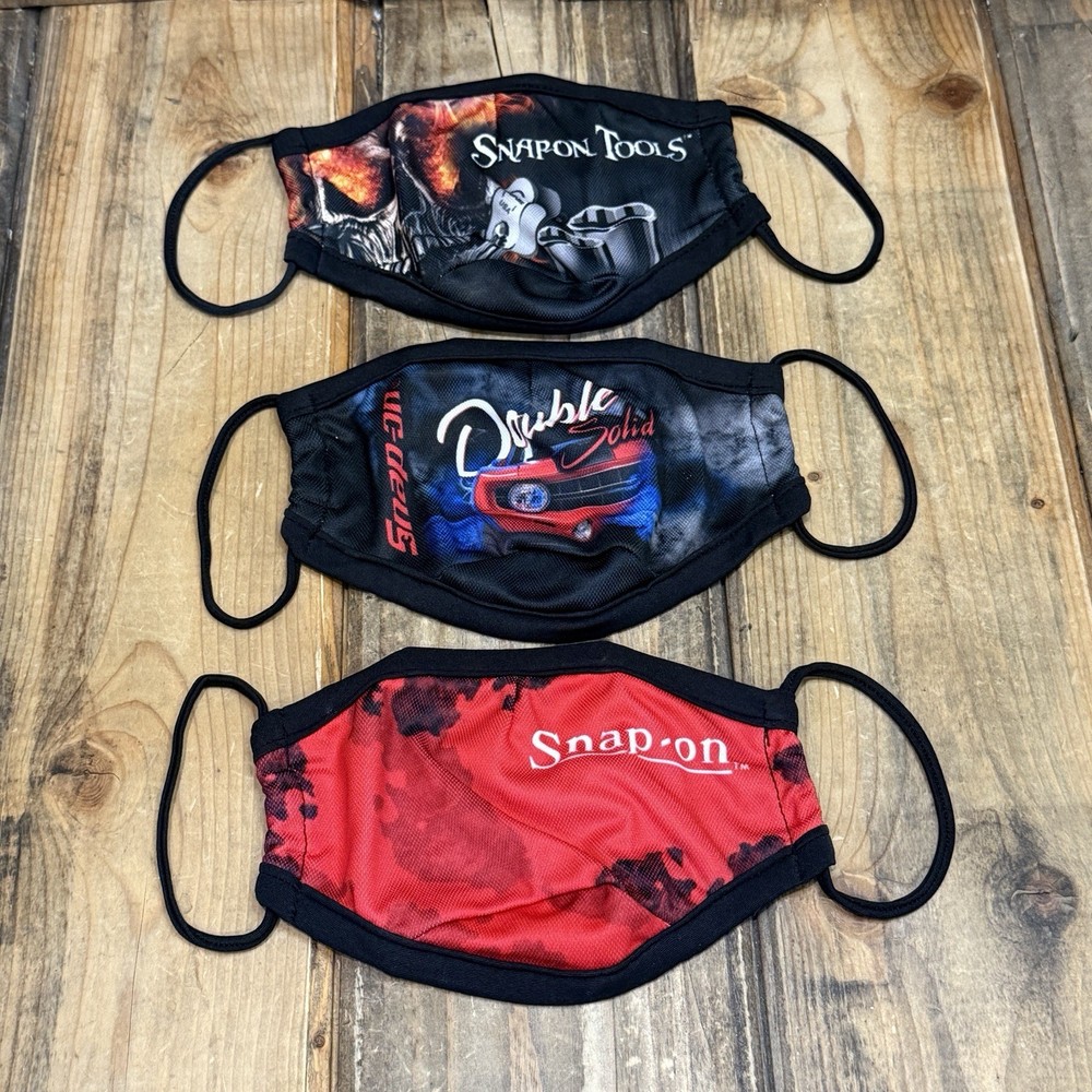 SNAP ON TOOLS CHOKO BRAND COURTESY PROTECTIVE FACE MASK 3 PACK BUNDLE