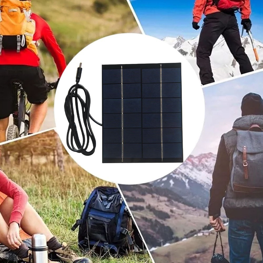 Solar Powered 2W Charger Panel with 1M Cable Suitable for Type C Output Devices