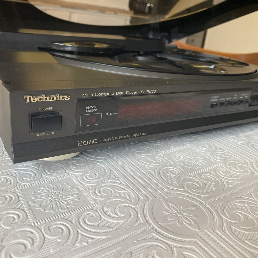 Technics SL-PC20 CD Player w/remote, Plays but Needs Work. See Description