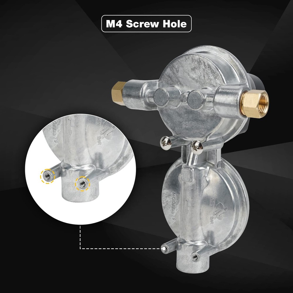 Onlyfire Propane 2 Stage Auto Changeover Regulator, LP Gas Regulator RV...