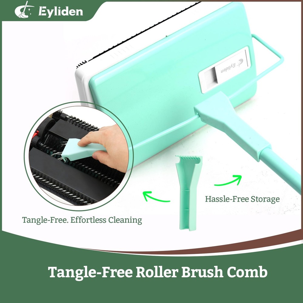 X-Large Carpet Sweeper - Quiet Manual Sweeper for Carpets & Rugs | 1 Extra Re...