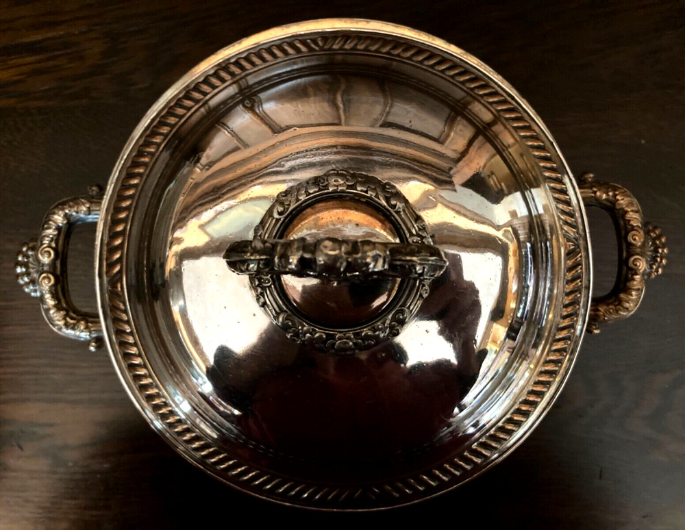 ANTIQUE OLD SHEFFIELD SILVER PLATE PANCAKE OR MUFFIN WARMER