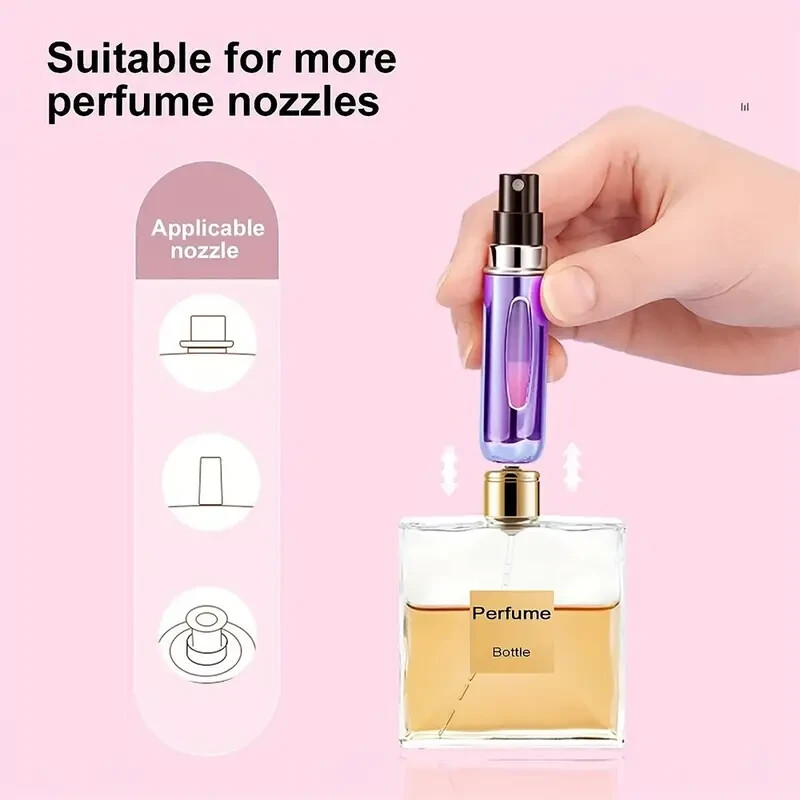 10Pcs Refillable Perfume Atomizer Spray Bottle Portable Mini Empty Atomizer