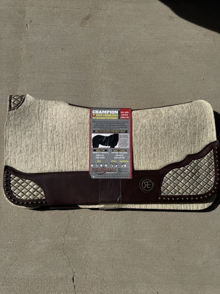 Reinsman Wool Saddle Pad 30x30
