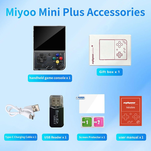 Miyoo Mini Plus Retro Game Console,3.5 Inch IPS Classic System Video...