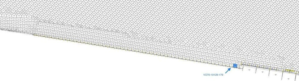 NASA Space Shuttle Fit Check Tile,Challenger 099, RT Wing Lower, W/Location
