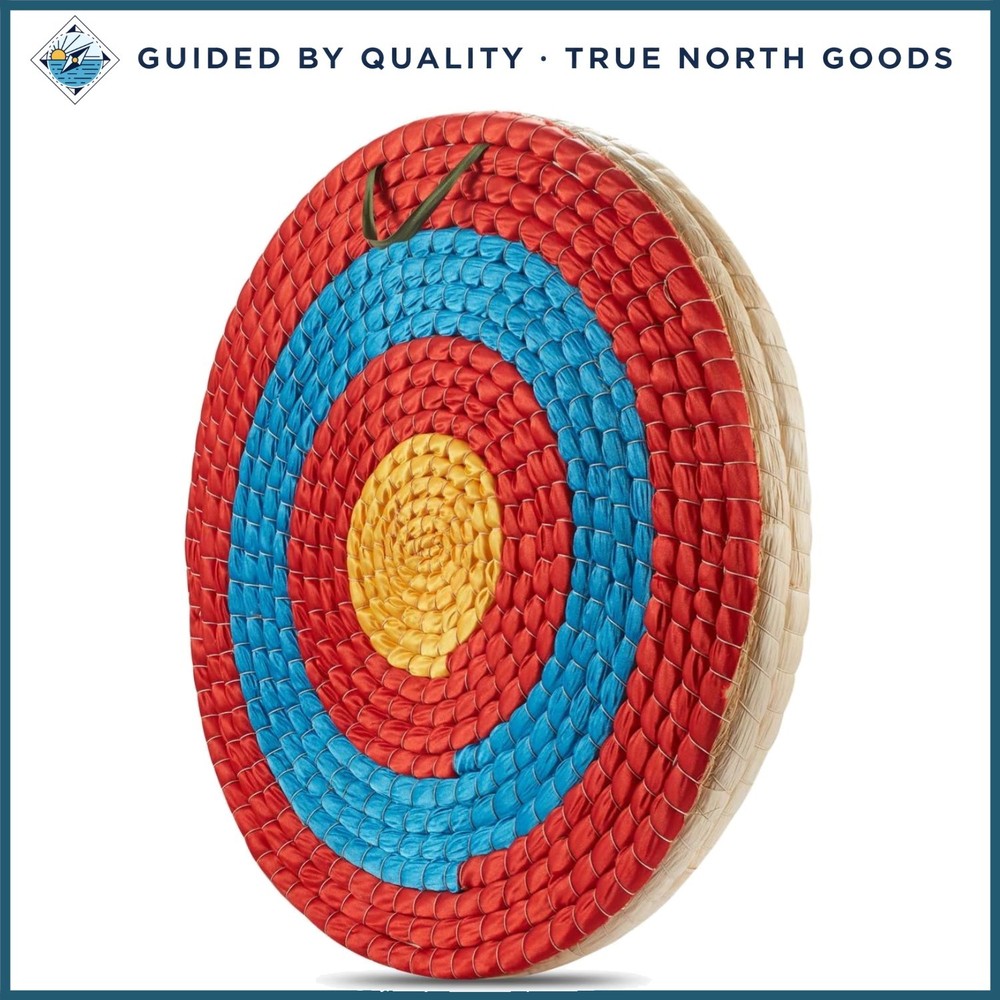 Traditional Archery Target Made from Straw, 22in Diameter for Target Practice