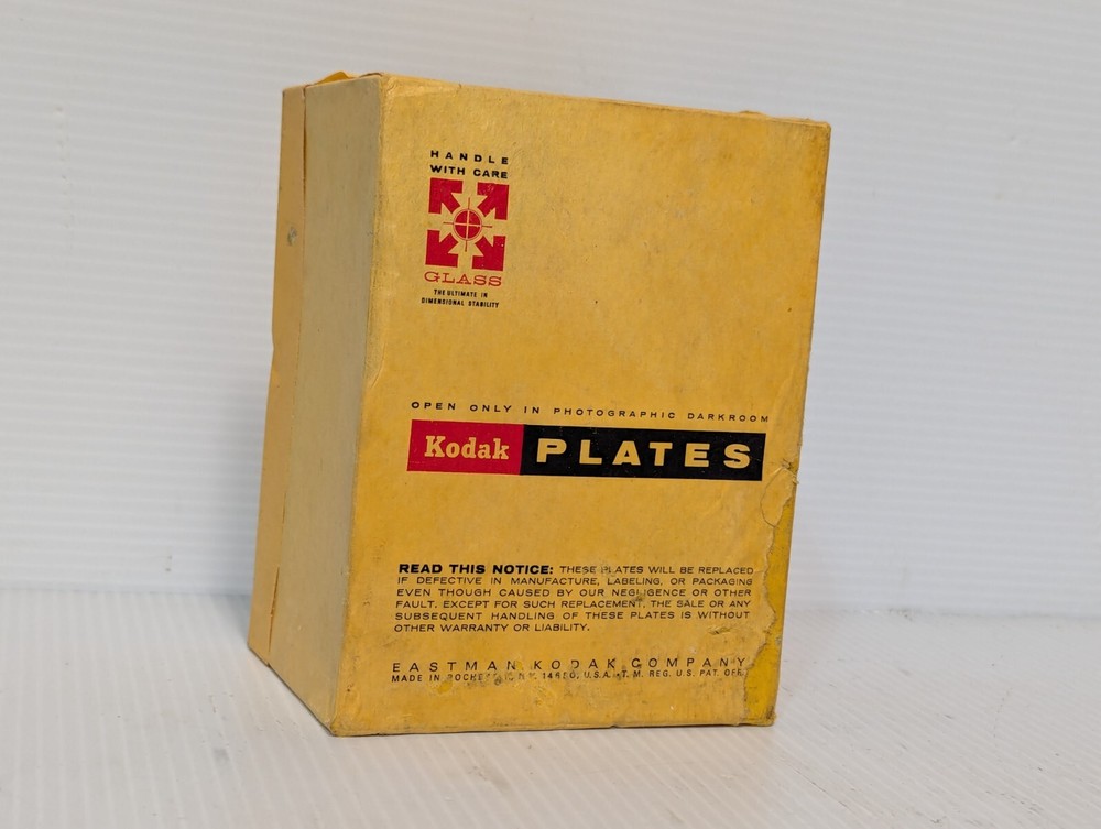 Vintage Kodak Glass Electron Image Plates Exp. 1973