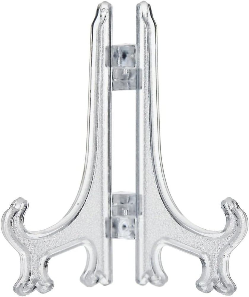 Mini Acrylic Easel Stands 24-Pack 3-Inch Clear Plastic Display Stands