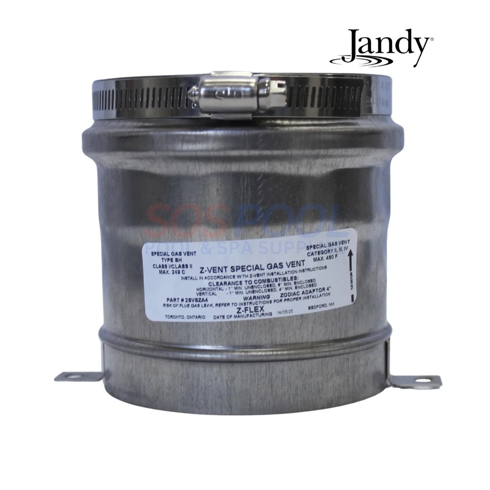 Jandy JXi Heaters 4" Vent Adapter Kit R0731100 for JXi & JXiQ Pool & Spa Heaters