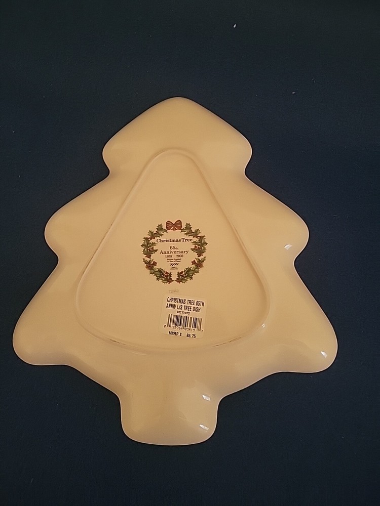 Spode Christmas Tree - Tree shaped plate 65th anniversary - EXCELLENT CONDITION