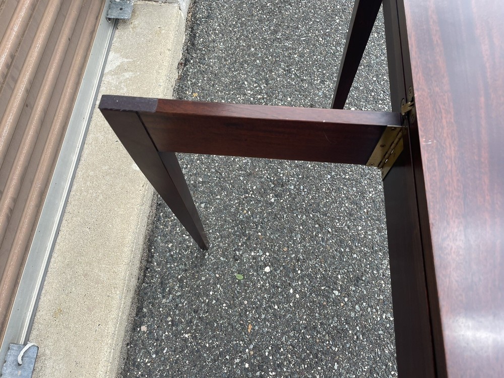 20th century French gate-leg console table with inlay