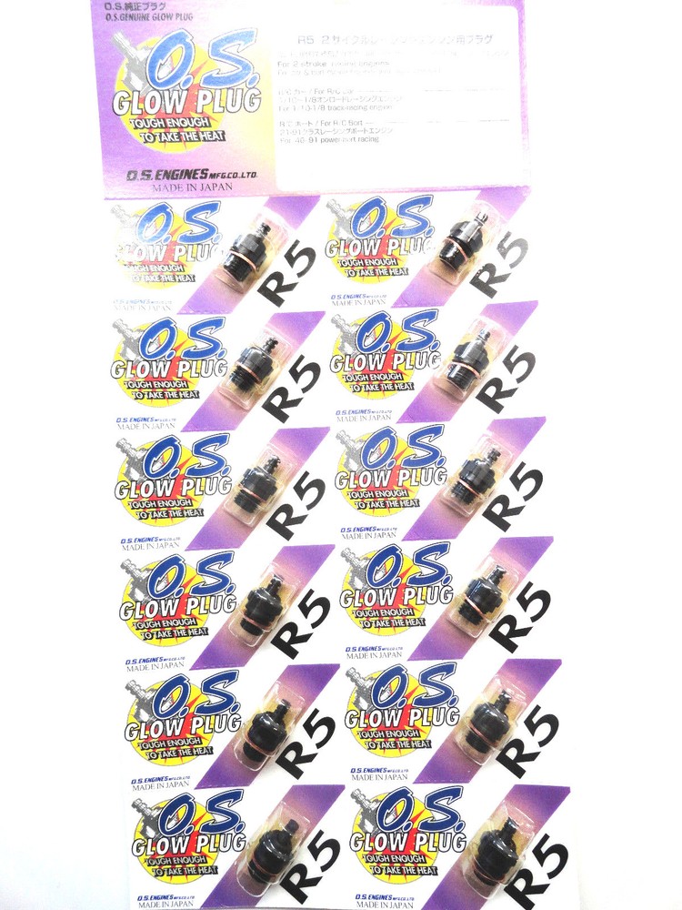 OS R5 Cold Nitro Glow Plug - 12 Pack 71605200