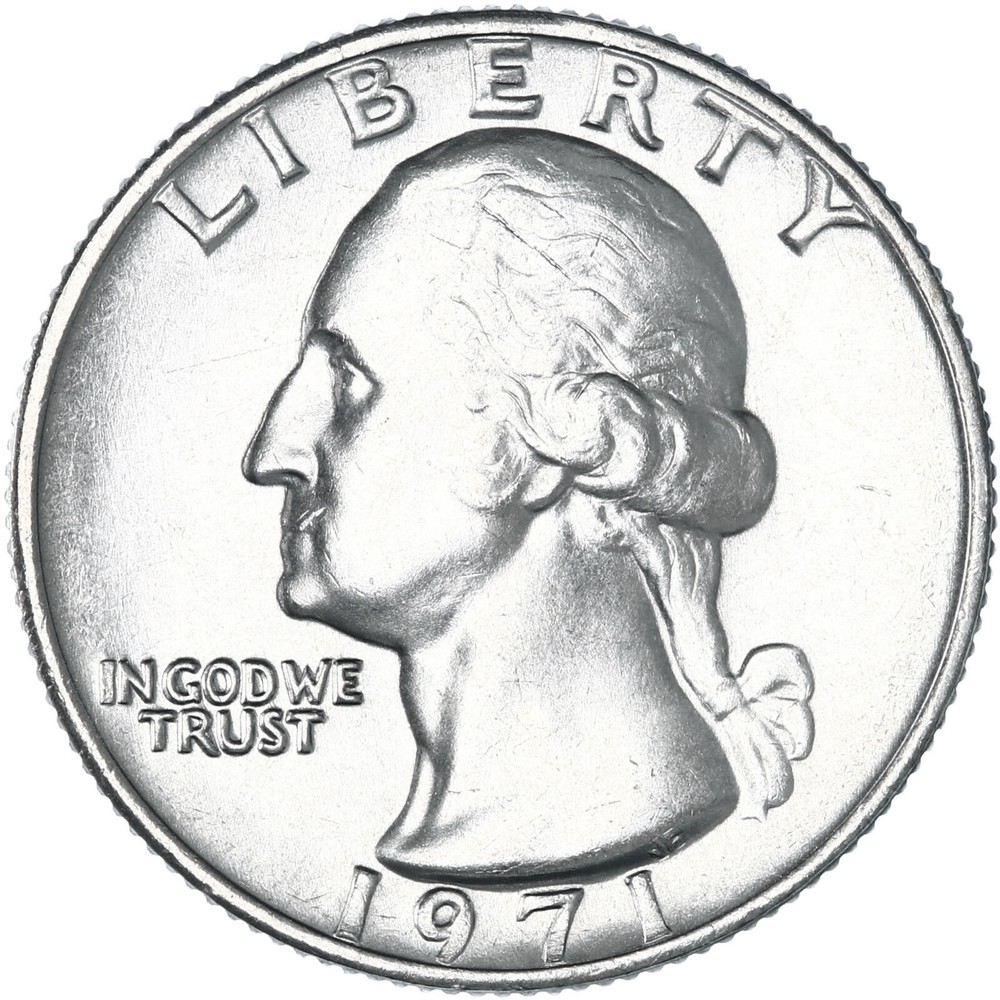 1971 D Washington Quarter BU US Coin