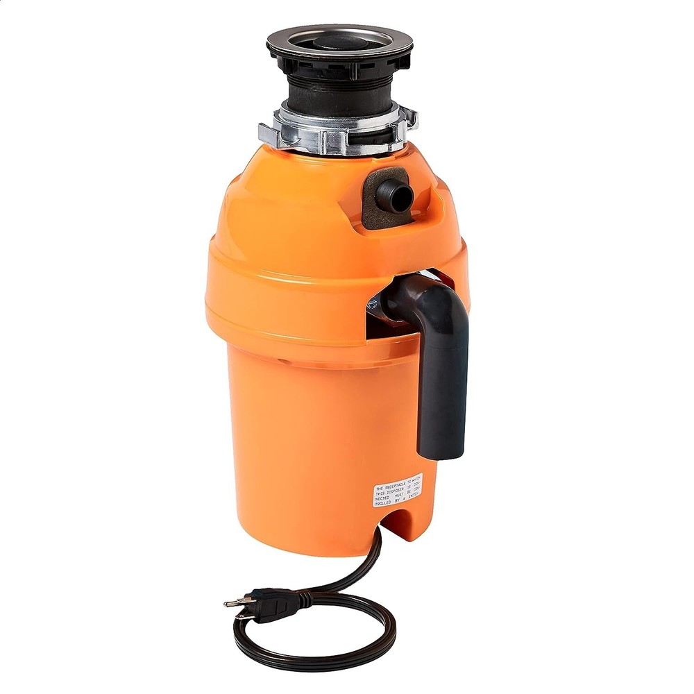AmazonCommercial Garbage Disposal, 1 HP (Note: MISSING DRAIN CONNECTORS)