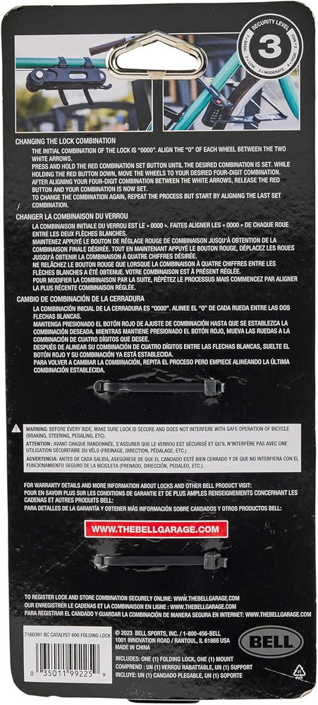 Catalyst 600 Folding Bike Lock