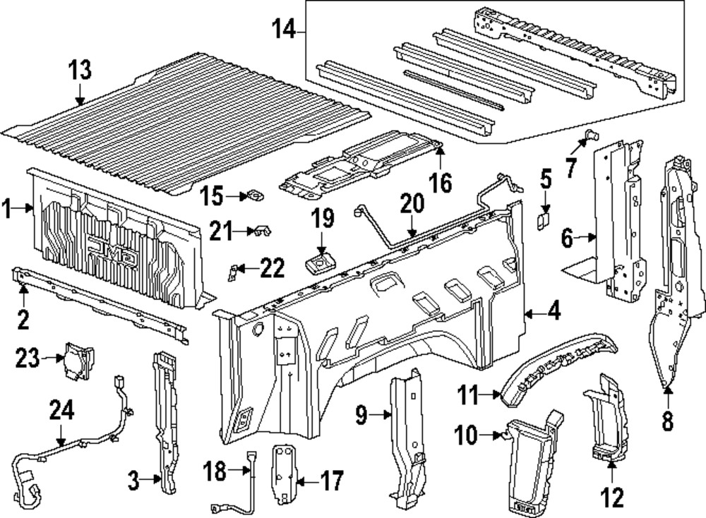 Genuine GM Wheelhouse Panel 23399262