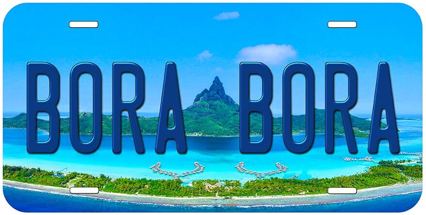 Bora Bora Novelty Car License Plate