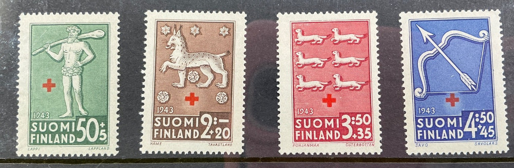 FINLAND MNH Semipostals #B54-57    *1943*  Set #2