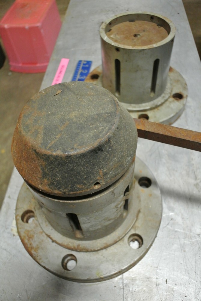 2 pcs. Hub or Adapter for ??? Machine Rusted on Back Side Very Heavy