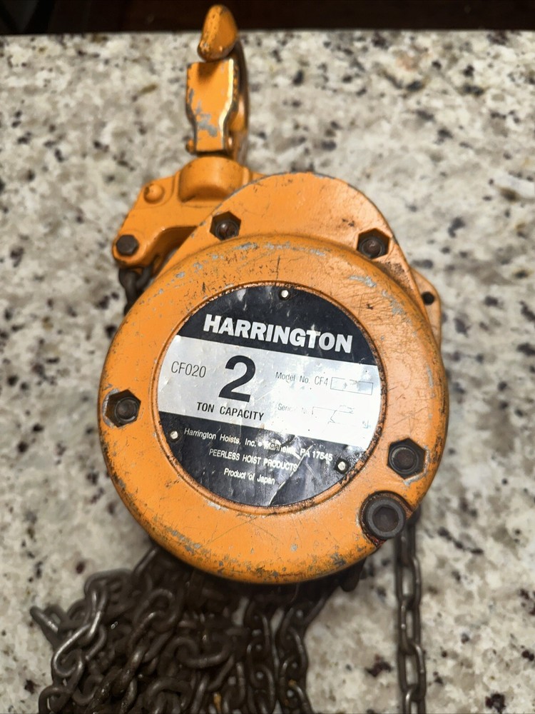 HARRINGTON 2 TON CF4 MANUAL CHAIN HOIST HOOK CF020