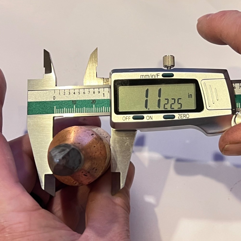 Copper Soldering Iron Tip Threaded 1 1/8" #5