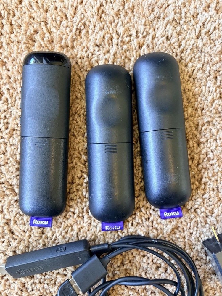 ROKU Lot Bundle HDMI Streaming Stick + Mixed Remotes Authentic Untested As-Is