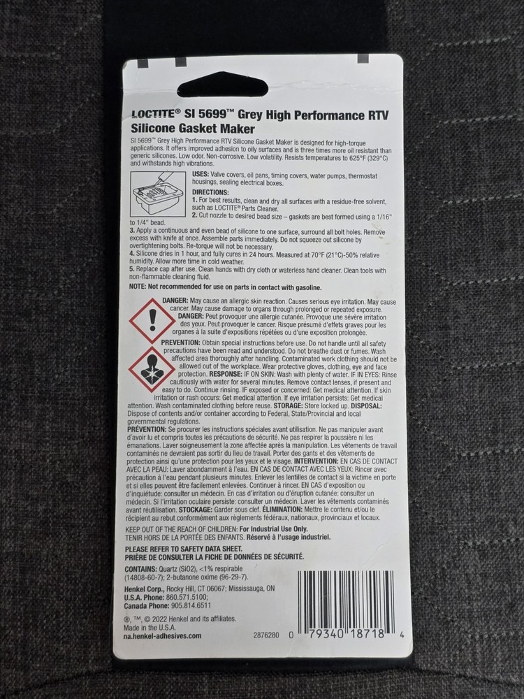 Loctite SI 5699 Gray