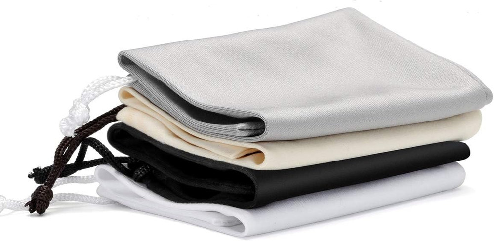 4 Pack Microfiber Eyeglass Sunglasses Gadgets Cleaning & Storage Pouch