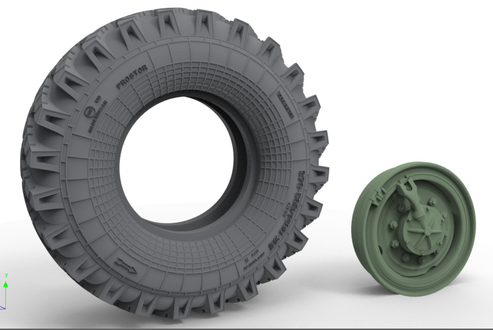 TOUCAN TC3D015 1/48 URAL 4320 3D GRAVITY TIRE