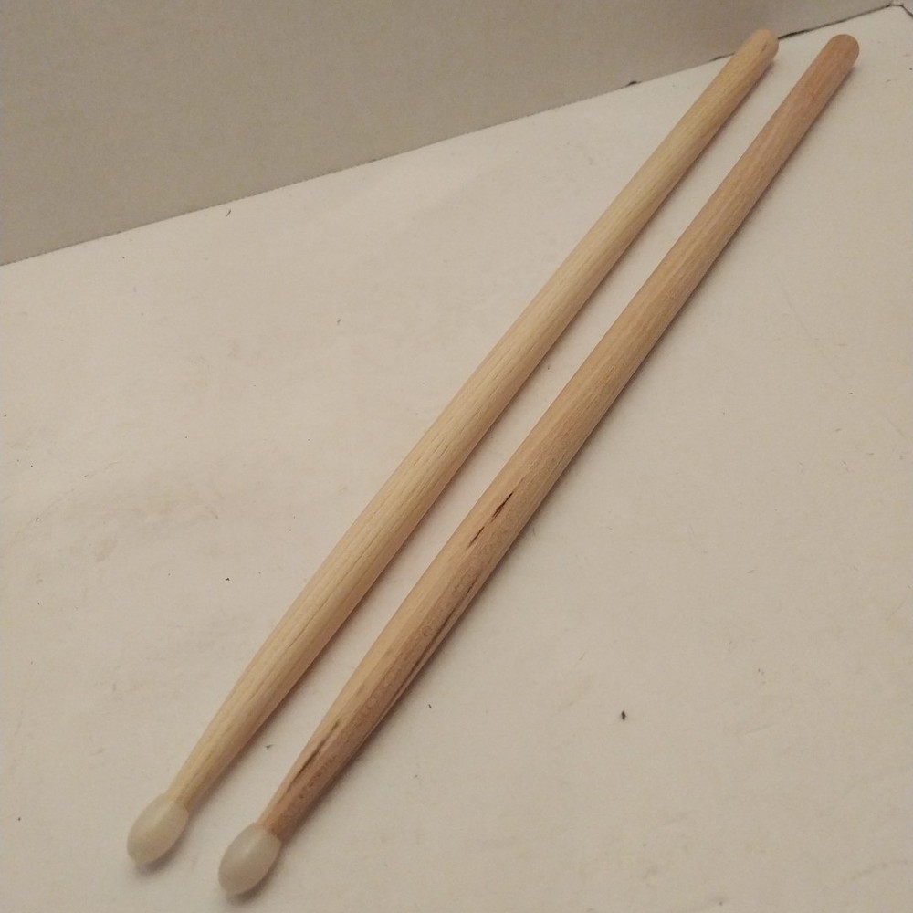 Nylon Tip Wood Drum Sticks Pair2
