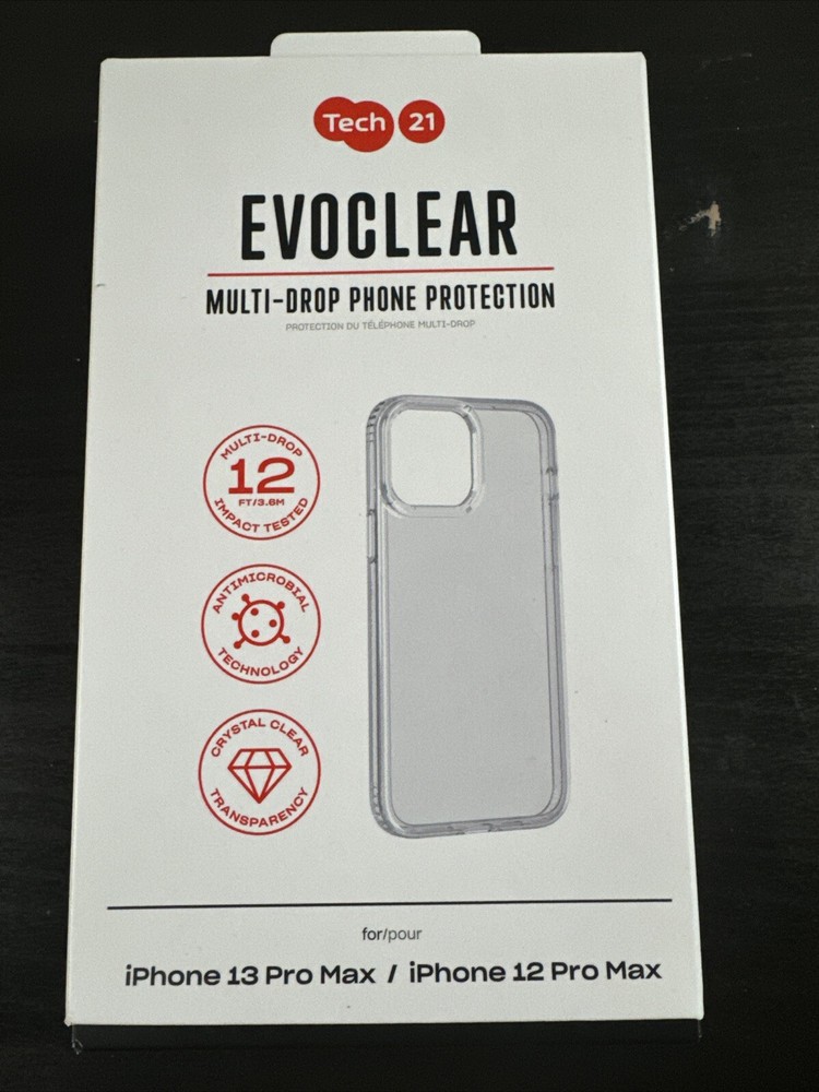 Tech21 iPhone 13 Pro Max EvoClear 12ft Multi Drop Protection Case - Clear
