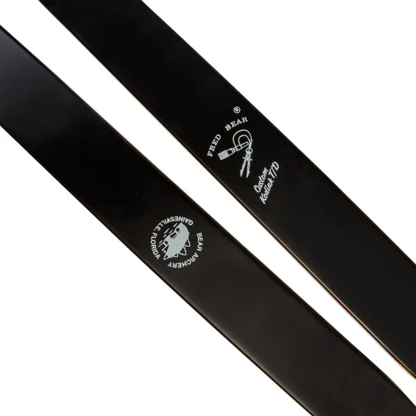 Bear Archery Take Down Limb #2 60# Maple Black and White Tips