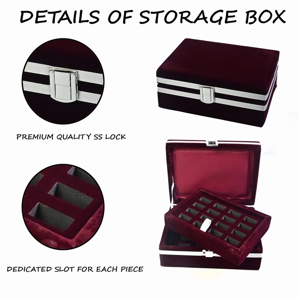 Elegant Marble checker pieces with Storage Box
