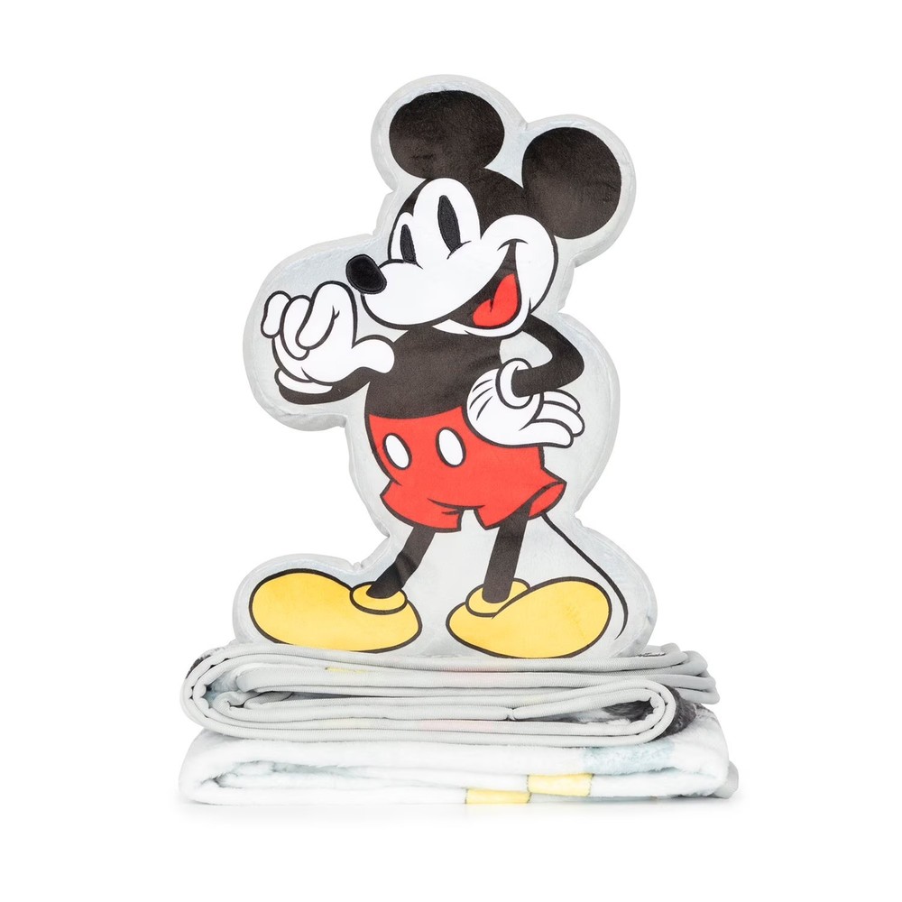 Disney  Kids Character Shaped Pillow & Throw Set--Mickey Mouse