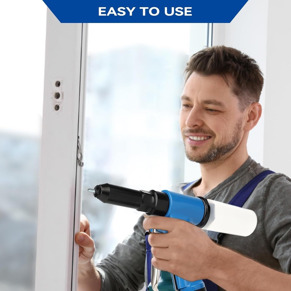 Versatile 3500 LBF Rivet Gun Set - Lightweight Professional Tool for Every Maker